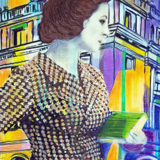 Detail of Margaret Abramshe's piece in Interpretations 2025