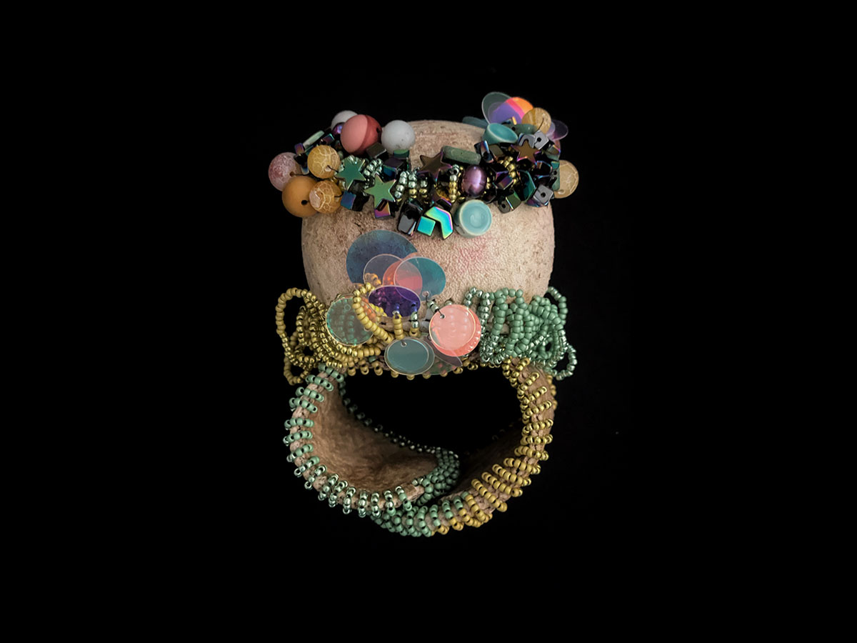 bracelet with 1 ball bracelet made with used baseball