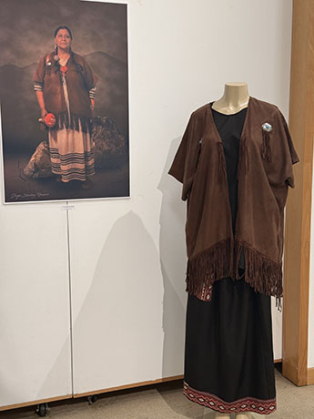 Contemporary traditional dress. 