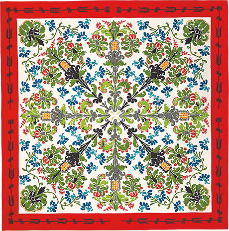 flowerGarden460 flower garden quilt from quilt nihon exhibition