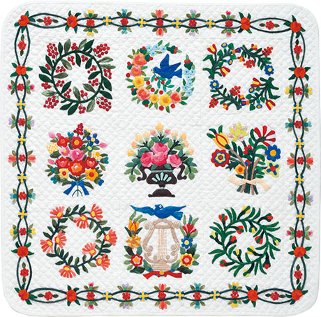 flowerTour460 flower tour mini quilt from quilt nihon exhibition
