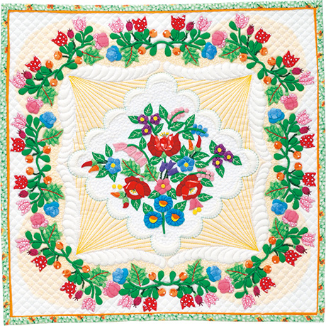 flowerTripK460 flower trip quilt from quilt nihon exhibition