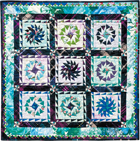 geeseTravelAround460 geese travel around quilt from quilt nihon exhibition
