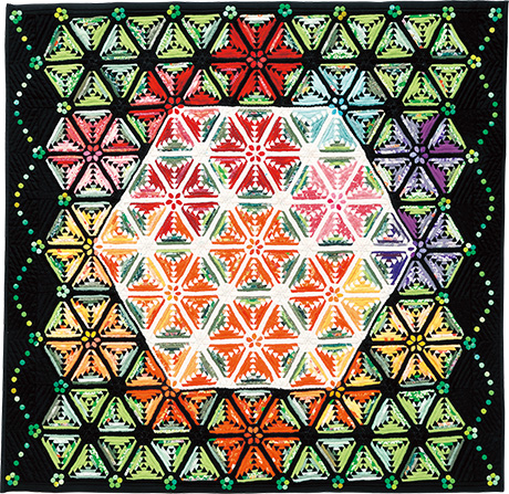 hempLeafPattern460 hemp leaf pattern quilt from quilt nihon exhibition