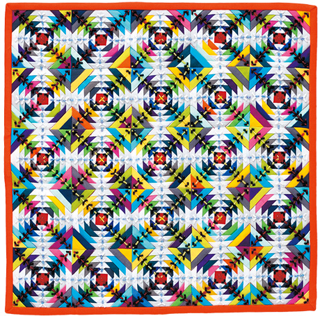 makeFppPineapple460 #Make with fpp #pineapplequilt quilt from quilt nihon exhibition