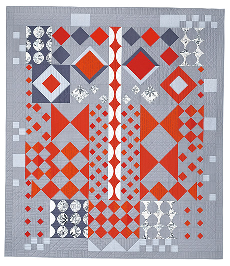 orange460 orange quilt from quilt nihon exhibition