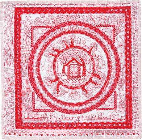 redWorkhouse460 red workhouse quilt from quilt nihon exhibition
