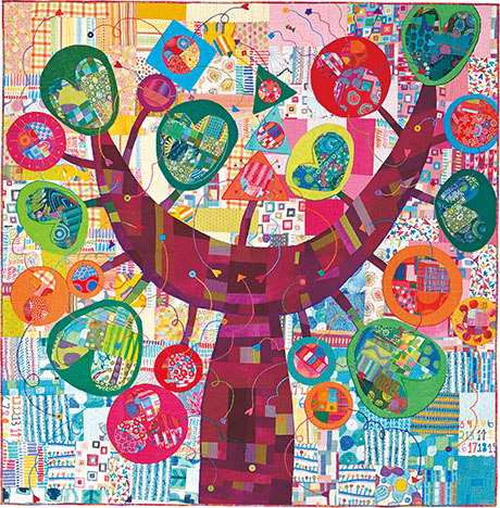 underBigTree460 under a big tree quilt from quilt nihon exhibition