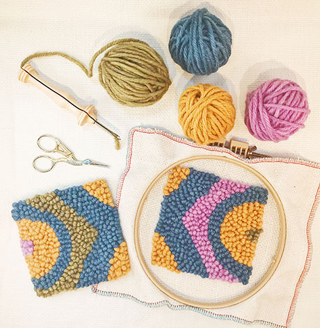 Punch Needle Rug Hooking